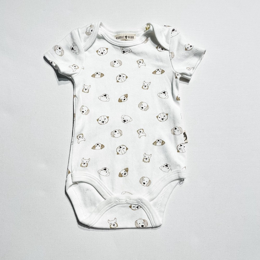 Rabbit + Bear Onesie 0-3M|205521