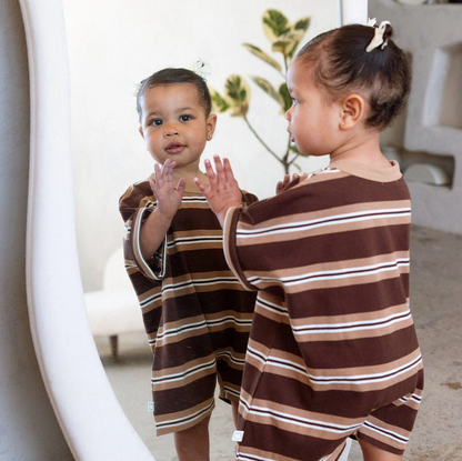 Roobear - Cotton Striped Romper|212545