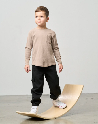 Little Bipsy - Cotton Twill Cargo Jogger - Black|164276