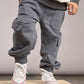 Little Bipsy - Stitch Pocket Cargo Jogger - Smoke|113645