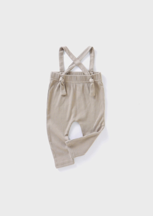 Ribbed Suspender | Mushroom|74032