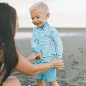 Honeysuckle - Kid's Trunks - Steel Blue|140831