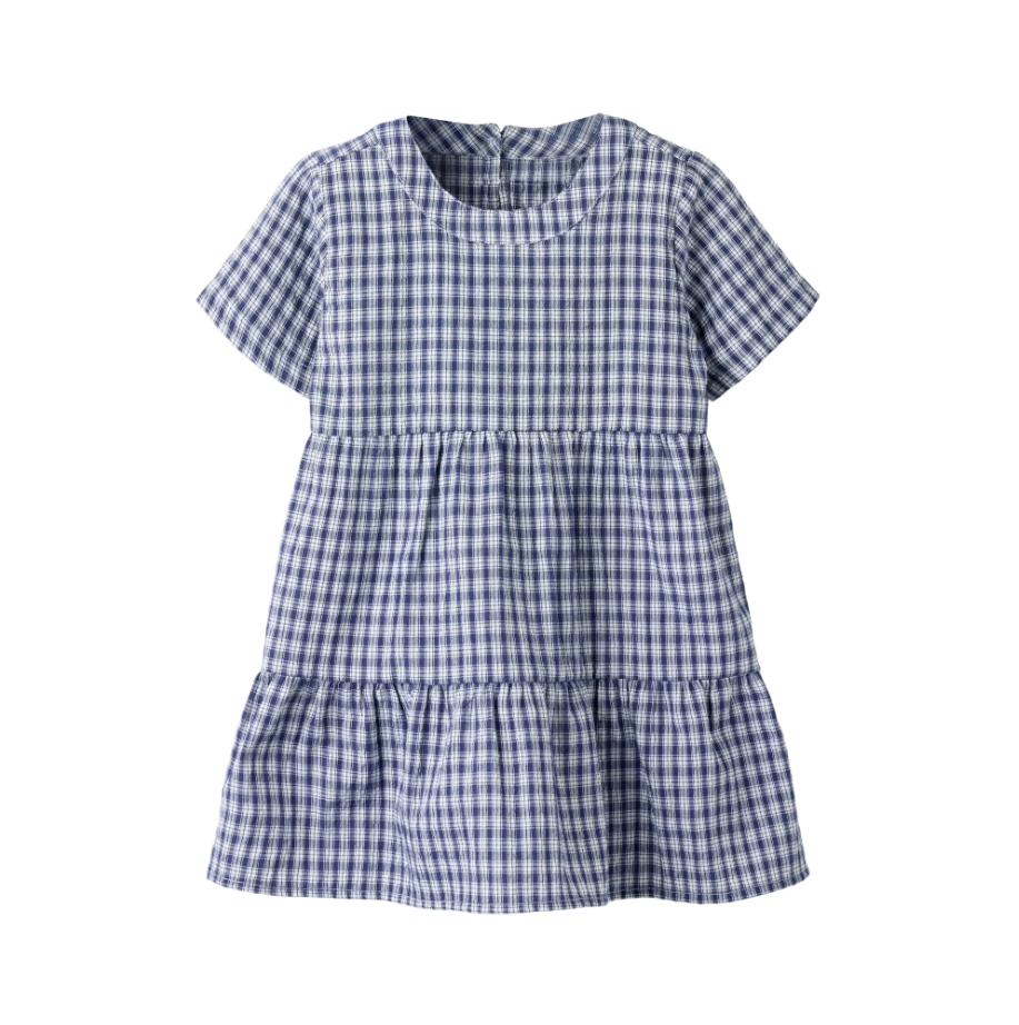 Name It - Navy Gingham Dress|213886