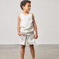 Little Bipsy - Palm Jersey Tank - Light Heather Grey|142540