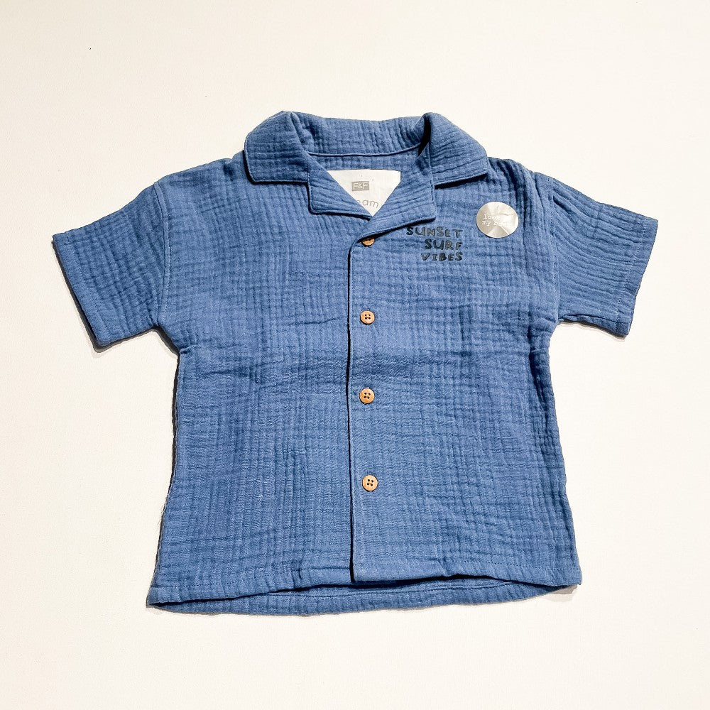 F&F Button Up 18-24M *NEW|232655
