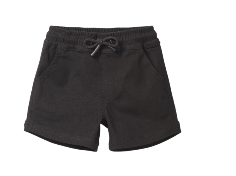 Little Bipsy - Cotton Twill Shorts - Black|138003