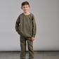 Little Bipsy Elevated Crewneck - Army Green|116125