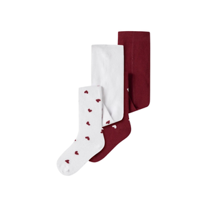 Pre Sale: Name It - Footed Tights Hearts 2 Pack 4830