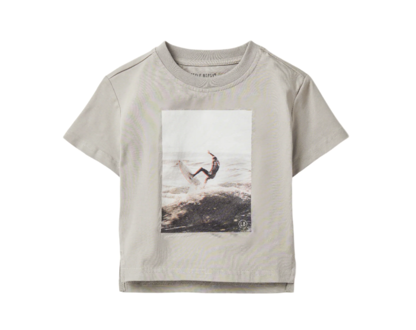 Little Bipsy - Catching Waves Tee - Charcoal|147097