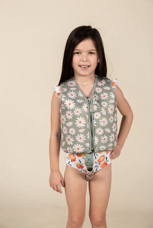 Current Tyed - Float Vest Sage Daisies|58919