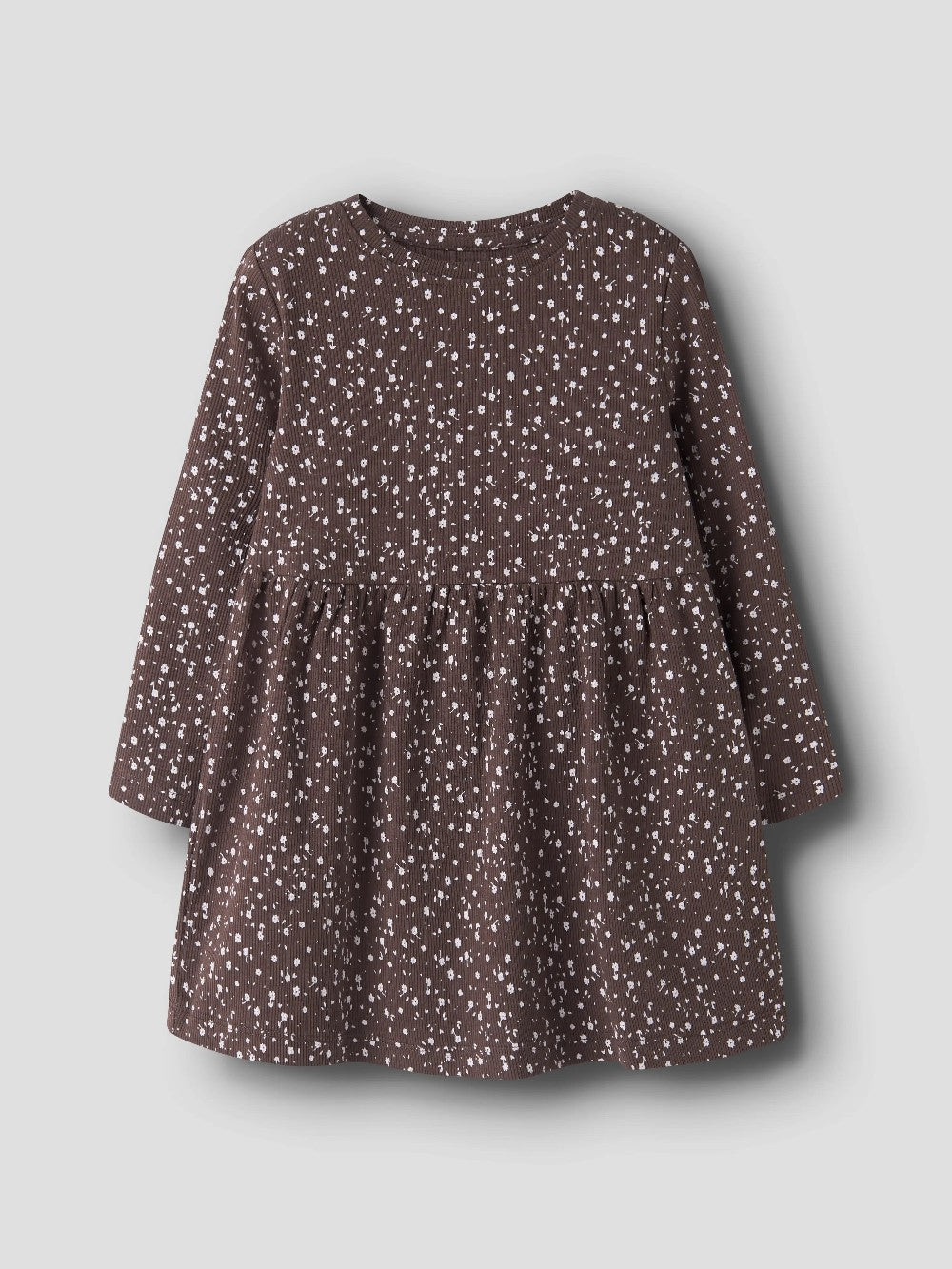 Name It - Long Sleeve Ribbed Floral Dress|225519