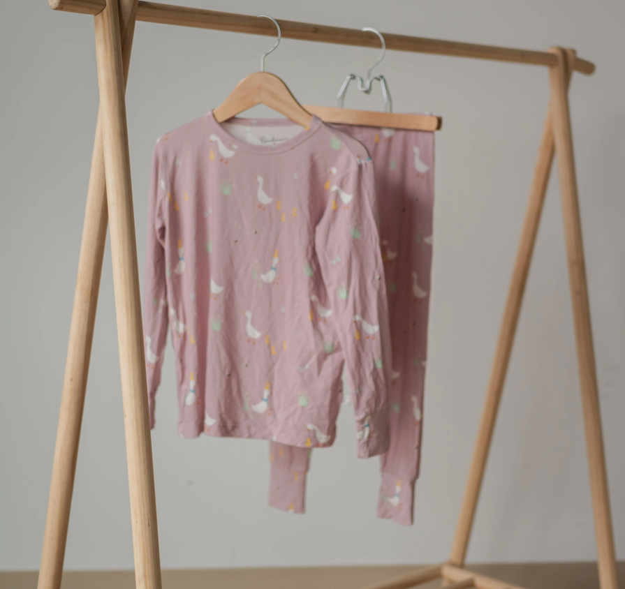 Roobear - Little Hatchling Bamboo Two-Piece PJs Pink|138234