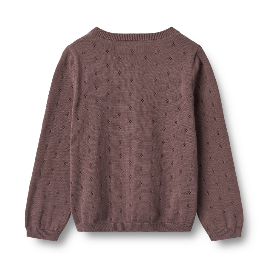 Wheat - Knit Cardigan Maia Plum|164369