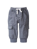 Little Bipsy - Stitch Pocket Cargo Jogger - Smoke|113643