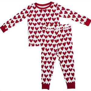 Mebie Baby - Hearts Ribbed Bamboo Cozy Set|185371