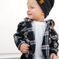 Little Bipsy - Hooded Flannel - Black|109201