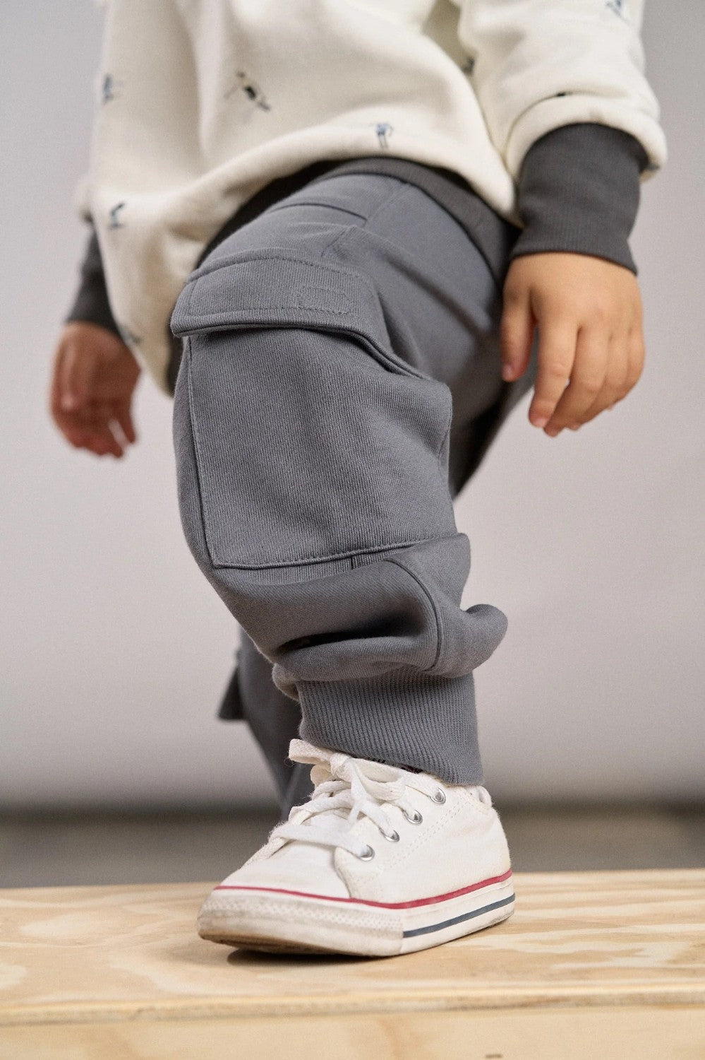 Little Bipsy - Stitch Pocket Cargo Jogger - Smoke|113642