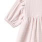 Wheat - Dress 3/4 Sleeve Gro purple light flowers|197171