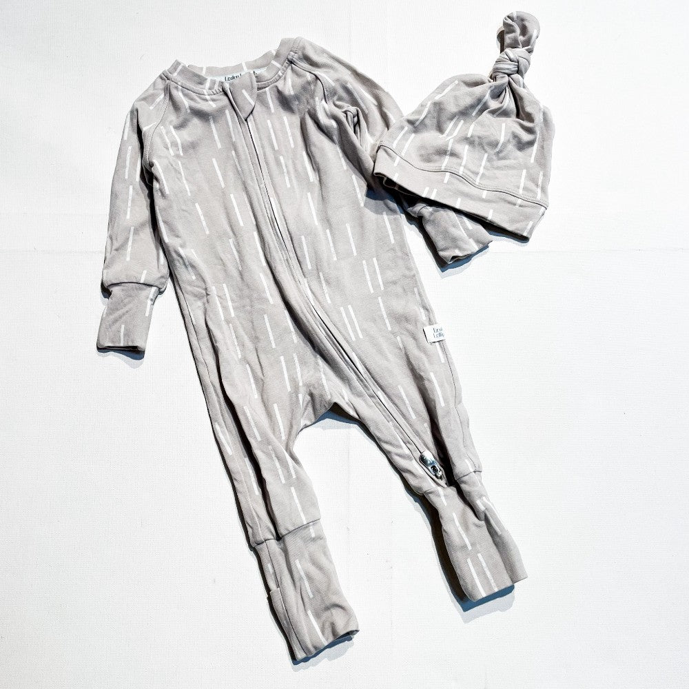 Loulou Lollipop Sleeper & Hat 0-3M|172050