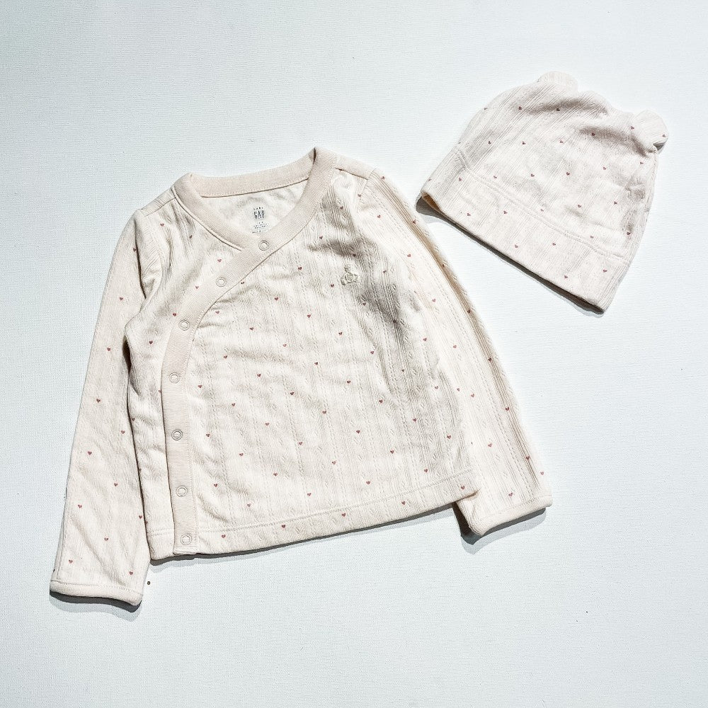 Gap Top & Hat 6-9M|222777