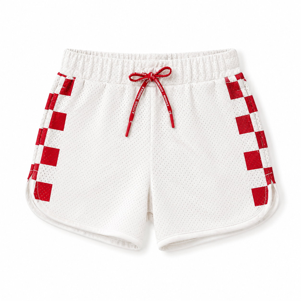 Little Trouble - Red Checker Courtside Shorts