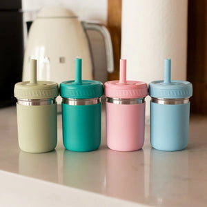 Roobear - 10oz Stainless Steel Spill-Proof Cups (4-Pack)