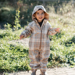 Roobear - Fleece-Lined One-Piece Suit Gingham - 6-12M, 6T