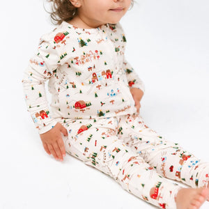 Roobear - Two-Piece Christmas Village Holiday PJs
