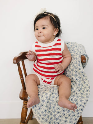 Mebie Baby - Red Stripe Bloomer Tank Set