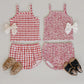Mebie Baby - Gingham Ruched Bloomer Set