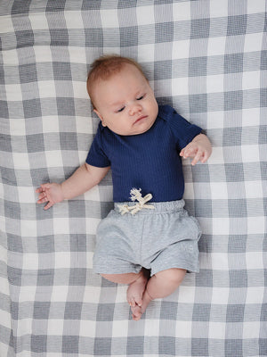 Mebie Baby - Grey Pocket Cotton Shorts