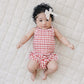 Mebie Baby - Gingham Ruched Bloomer Set