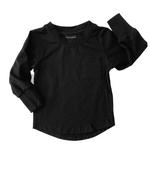 Little Bipsy - Black Long Sleeve Pocket Tee|80307