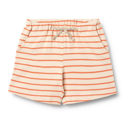 Wheat - Jersey Shorts Kalle Orange Stripe|197211