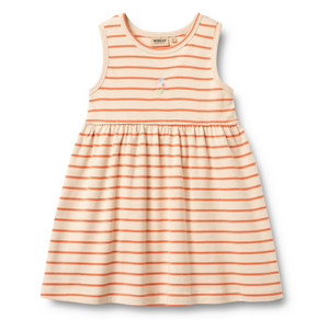 Wheat - Jersey Dress Martha Orange Stripe|197196