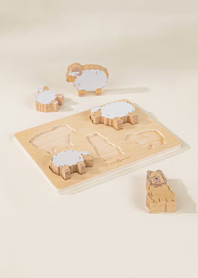 Coco Village - Wooden Shepard Animals Puzzle|76708