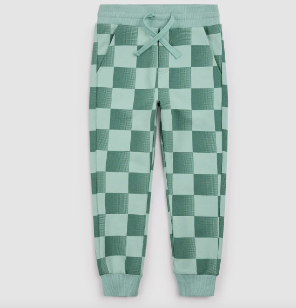 Miles The Label - Turquoise Check Pants|194085