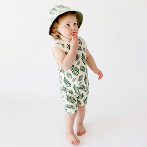 Parade Organic Tank Romper Palm Leaves|148006