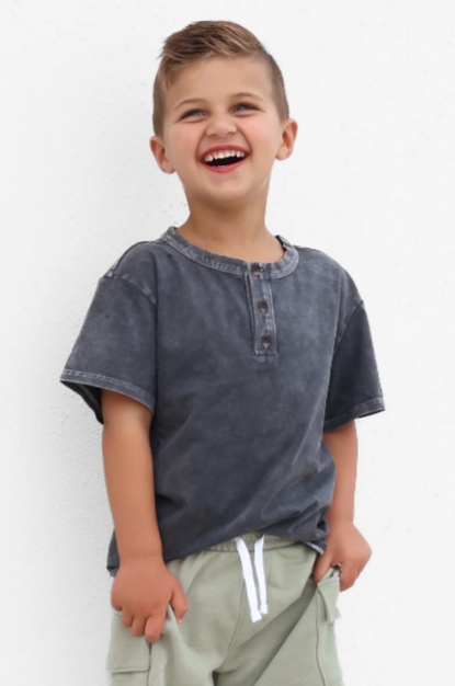 Little Bipsy - Jersey Henley Tee|104021