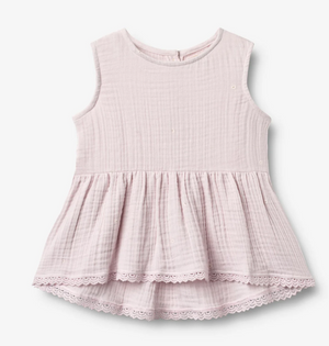 Wheat - Top Lace Bea Purple Flowers|197185