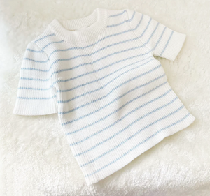 Adored - Liam Knitted Top Blue Stripes|69283