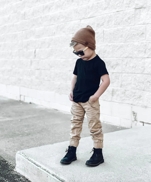 Little Bipsy - OVERSIZED BAMBOO TEE - BLACK|86091