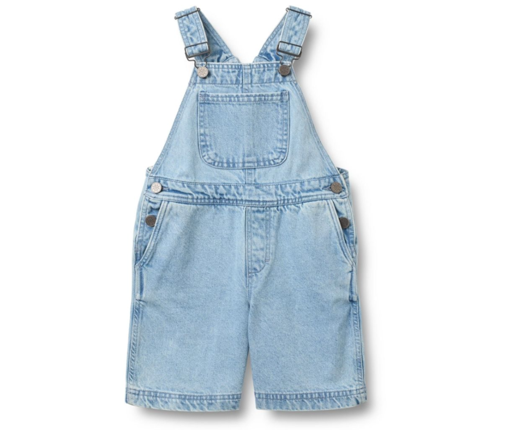 Wheat - Overall Shorts Lykke Light Blue|191222