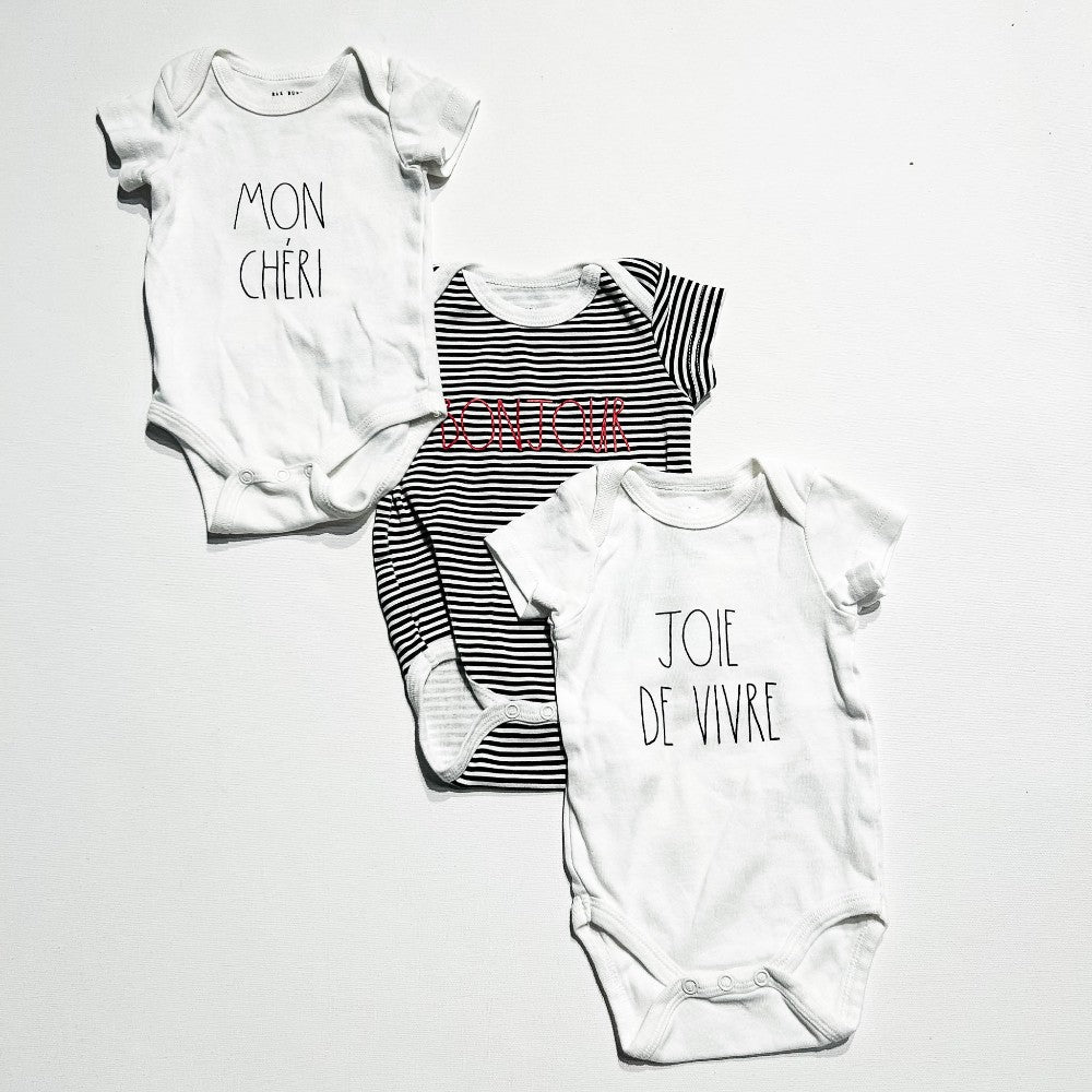 Rae Dunn Onesie Set 3-6M|210557