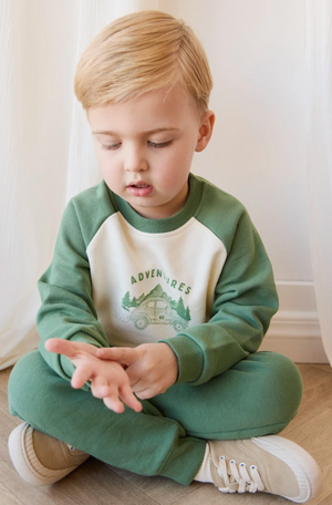 Jamie Kay - Organic Cotton Alden Sweatshirt Adventure Buggy Snow Pea|176739