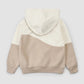 Miles The Label - Birch and Taupe Hooded Sweatshirt|182474