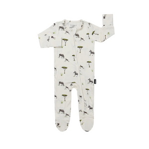 Belan.J - Footed Zipper Sleeper - Zebras|193845