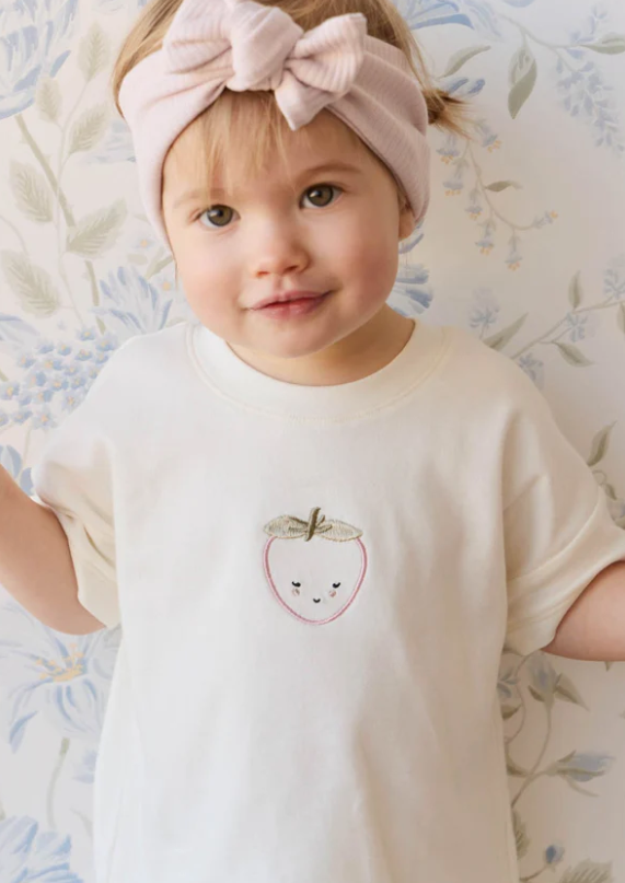 Jamie Kay - Pima Cotton Mimi Top - Parchment Blushing Berry|136617