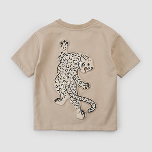 Miles The Label - Leopard on Taupe T-Shirt|182467