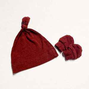 Baby Beluga Hat & Mitt Set *No Size Tag(Est 0-3M)|232834